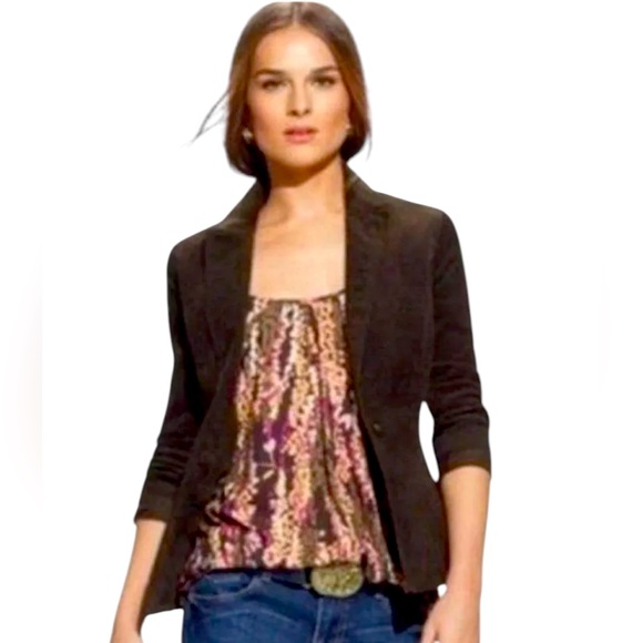 CABI style #610 Trellis Down To Earth Mosaic print brown tank top size Large - Picture 3 of 7